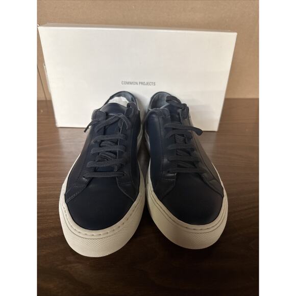 Common Projects Original Achilles Contrast Sole 2385-4928 Navy Mens US 7 / 40 - Picture 2 of 7
